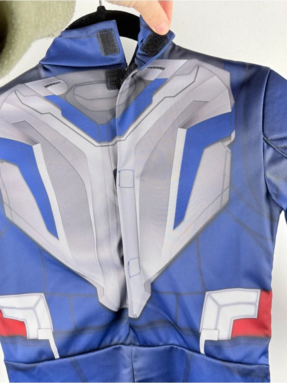 Marvel Captain America Sam Wilson Official Youth Jumpsuit Costume Superhero XS - Picture 7 of 9